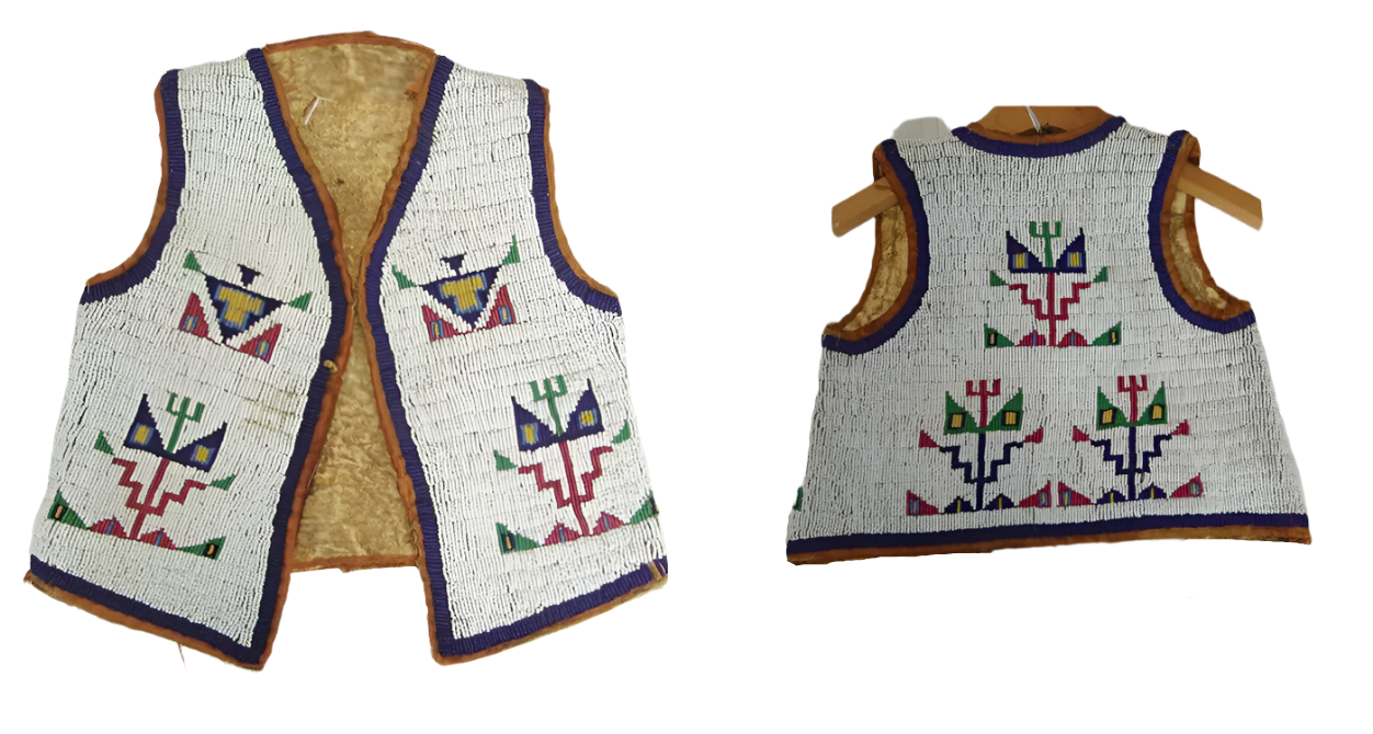 Native American Design Handmade Beaded Vest Powwow Regalia PWV1370