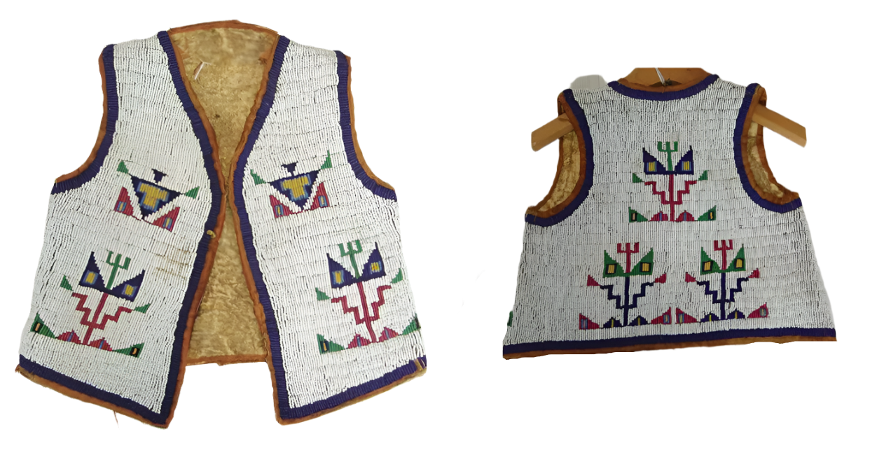 Native American Design Handmade Beaded Vest Powwow Regalia PWV1370