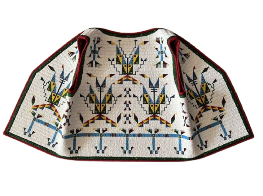 Native American Design Handmade Beaded Horse Vest Powwow Regalia PWV1901