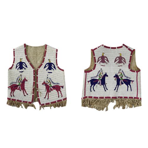 Native American Design Handmade Beaded Vest Powwow Regalia PWV1620