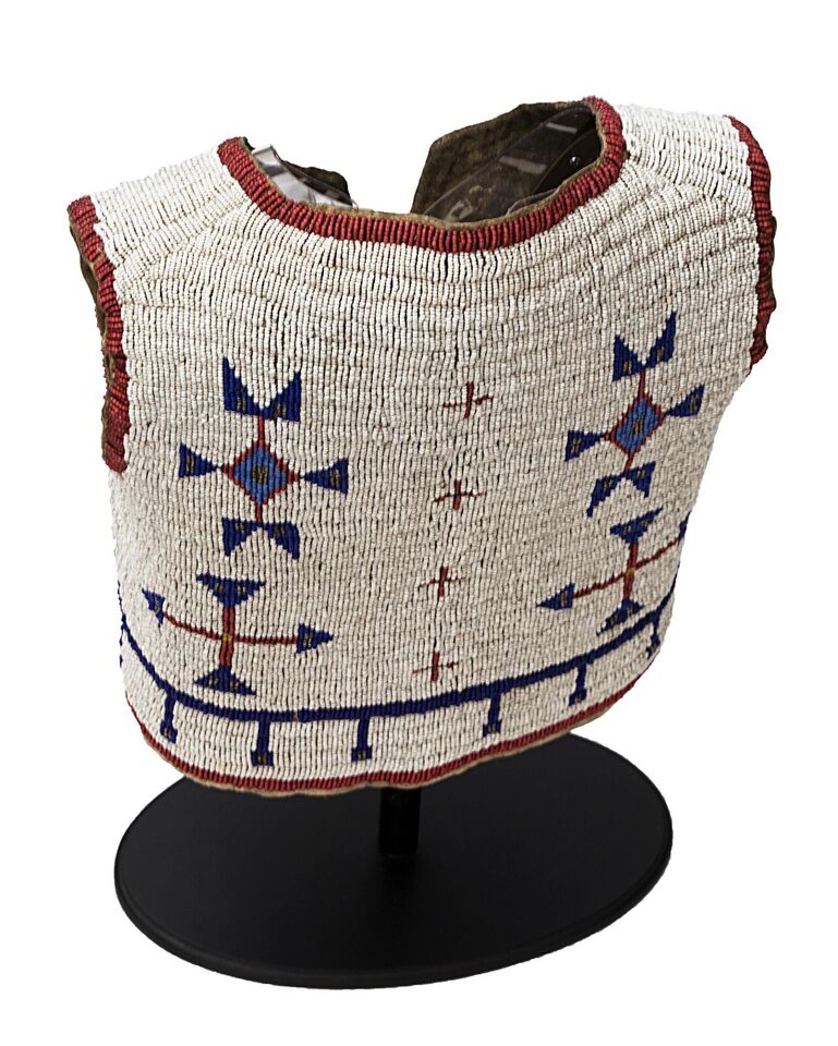 Native American Design Handmade Beaded Vest Powwow Regalia PWV165