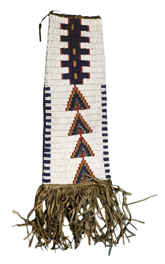 Native American Suede Hide Handmade Beaded Pipe Bag PWPB1480