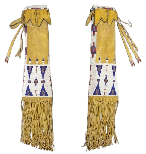 Native American Suede Hide Handmade Beaded Pipe Bag PWPB1740