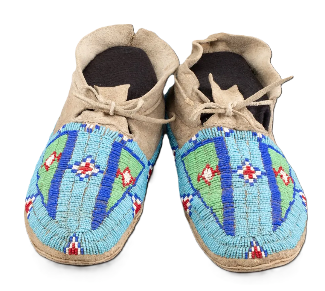 Native American Handmade Beaded Moccasins