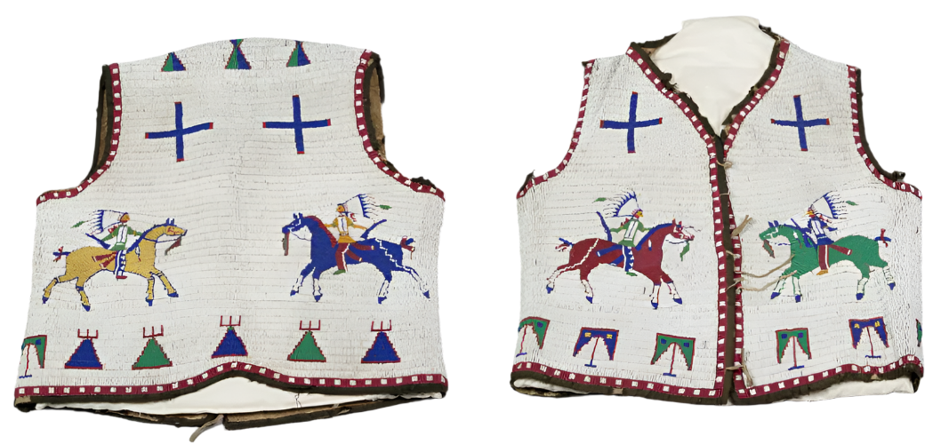 Native American Design Handmade Beaded Vest Powwow Regalia PWV1050