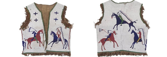 Native American Design Handmade Beaded Vest Powwow Regalia PWV1080