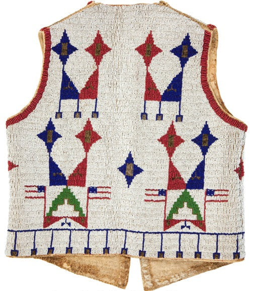 Native American Design Handmade Beaded Vest Powwow Regalia PWV1210