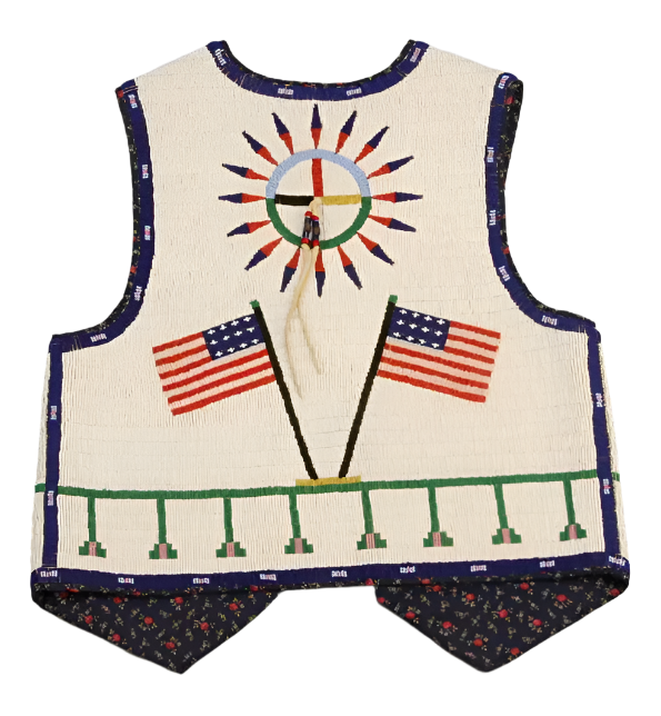 Native American Design Handmade Beaded Vest Powwow Regalia PWV1220