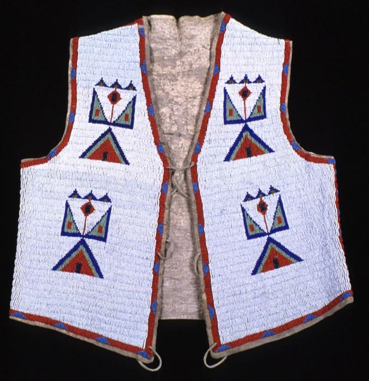 Native American Design Handmade Beaded Vest Powwow Regalia PWV1290