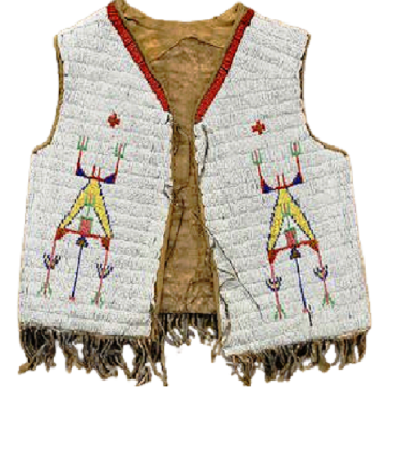 Native American Design Handmade Beaded Vest Powwow Regalia PWV1310