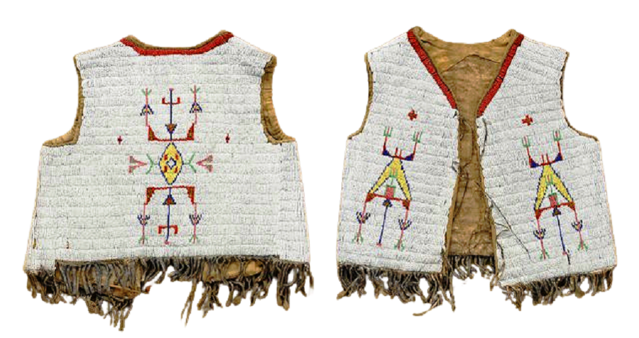 Native American Design Handmade Beaded Vest Powwow Regalia PWV1310