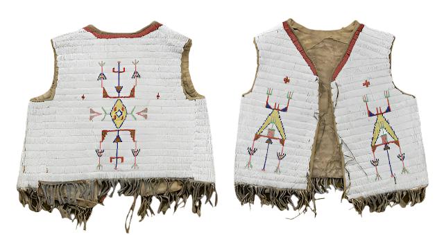 Native American Design Handmade Beaded Vest Powwow Regalia PWV1310