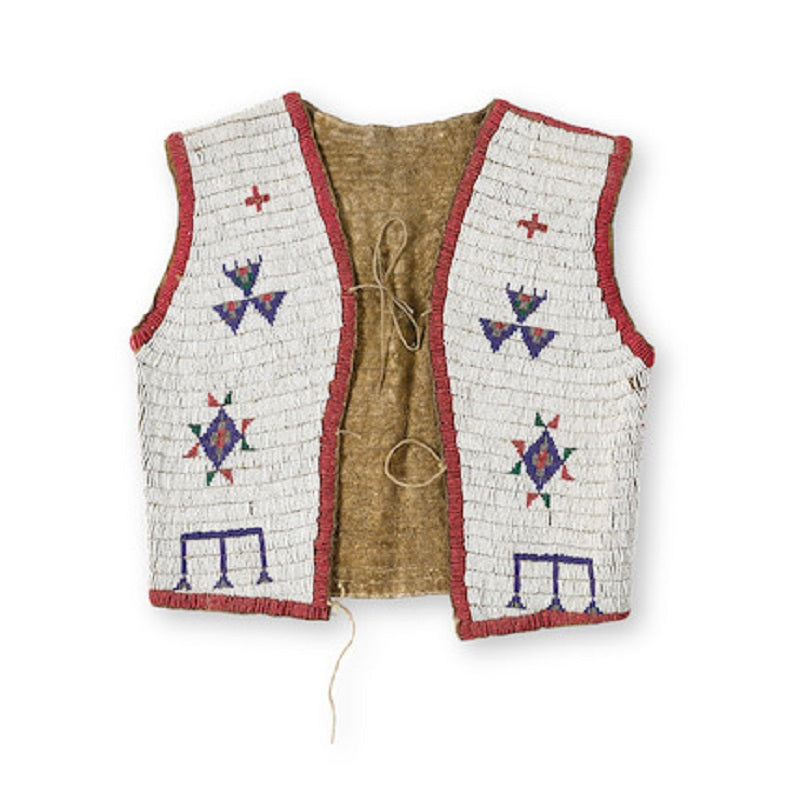 Native American Design Handmade Beaded Vest Powwow Regalia PWV1320