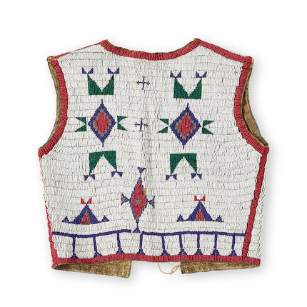 Native American Design Handmade Beaded Vest Powwow Regalia PWV1320