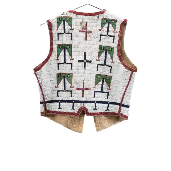 Native American Design Handmade Beaded Vest Powwow Regalia PWV1380