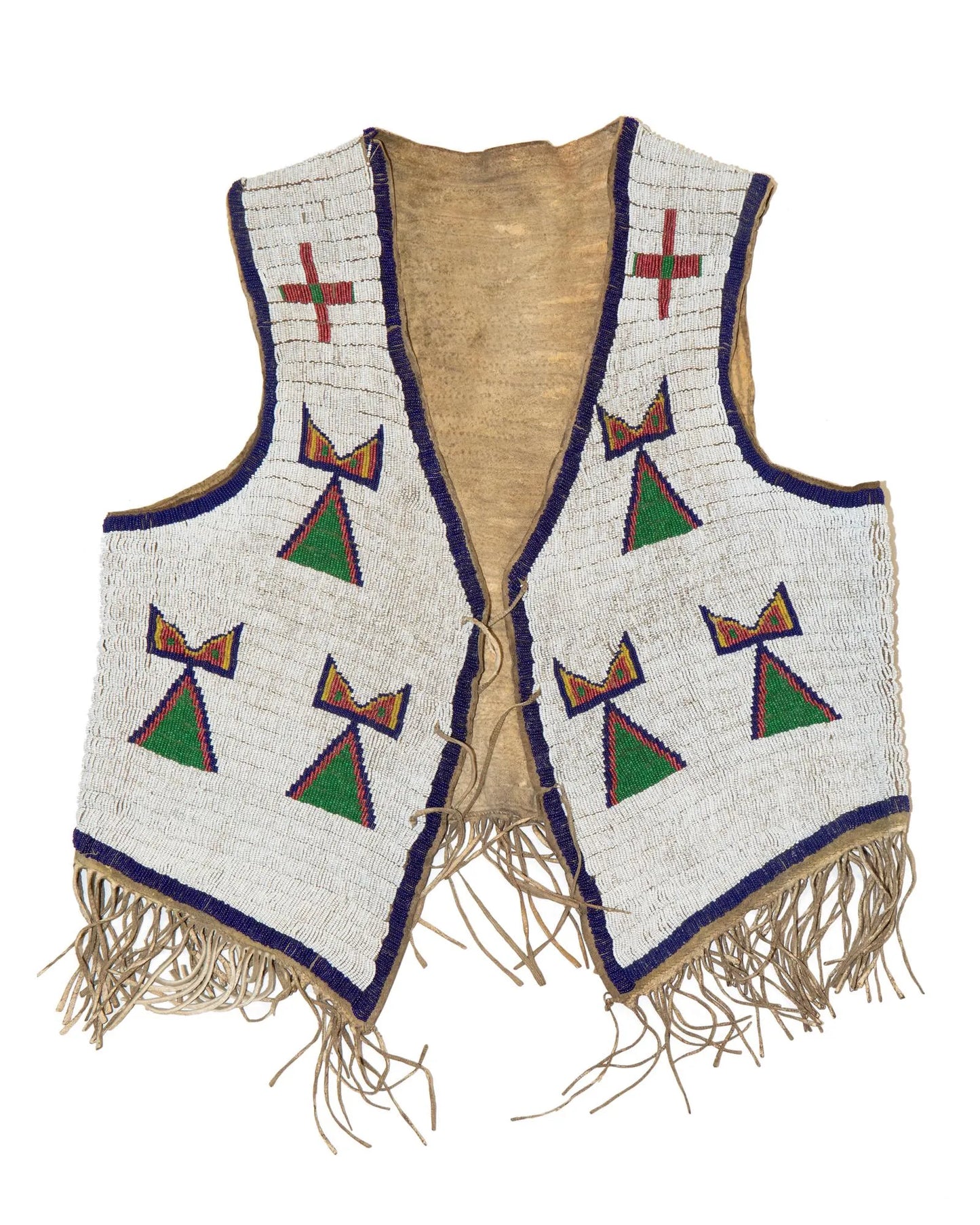 Native American Design Handmade Beaded Vest Powwow Regalia PWV1410