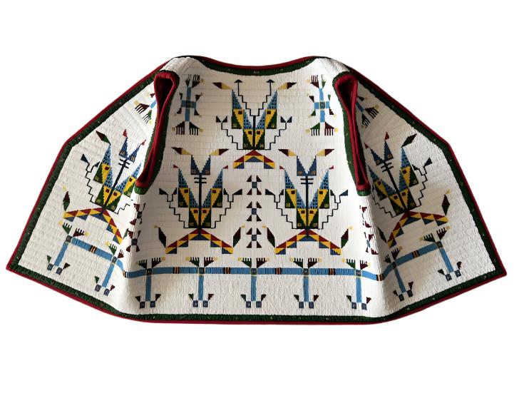 Native American Design Handmade Beaded Vest Powwow Regalia PWV1420