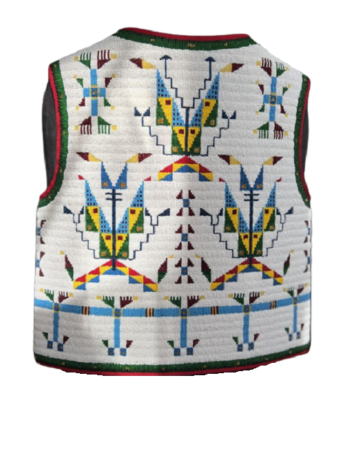 Native American Design Handmade Beaded Vest Powwow Regalia PWV1420