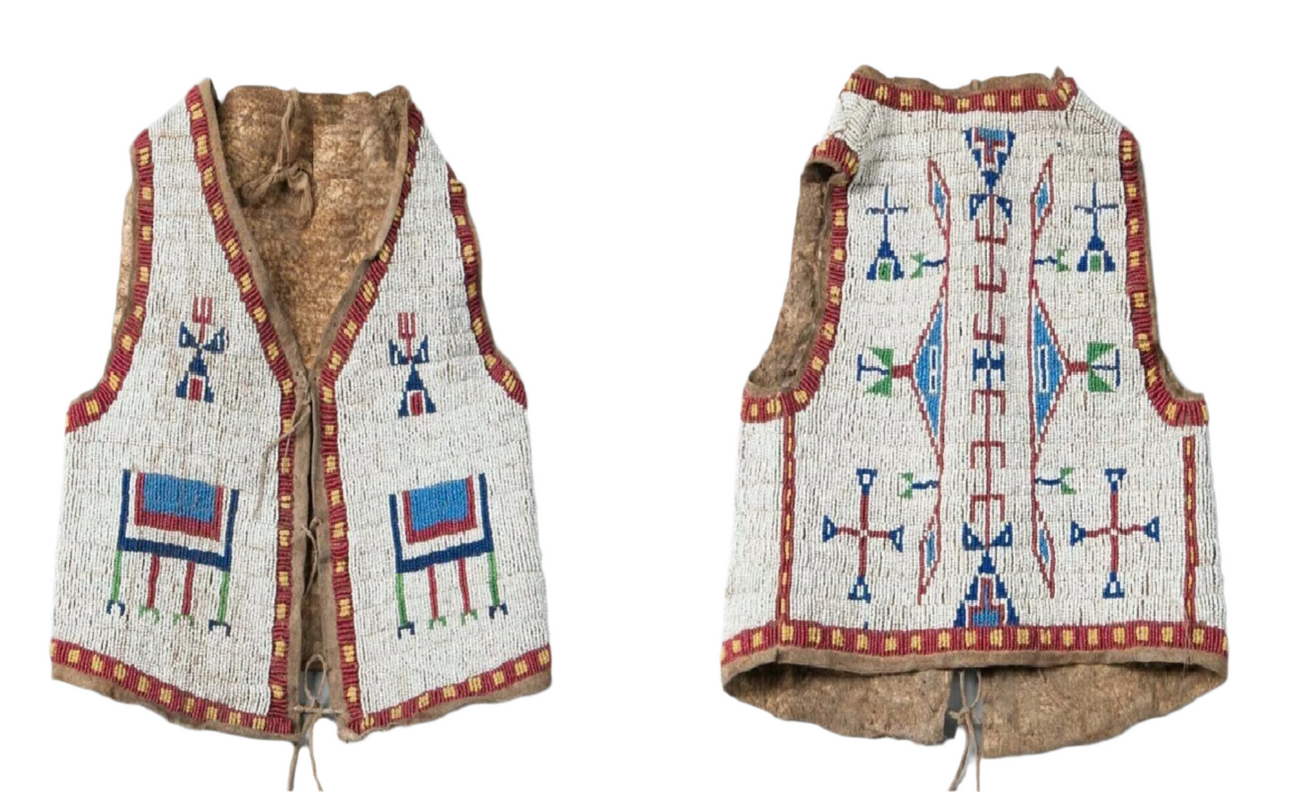 Native American Design Handmade Beaded Vest Powwow Regalia PWV1440