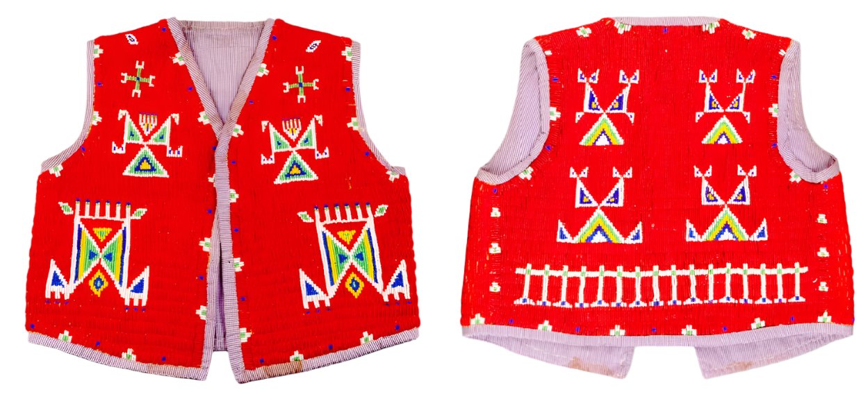 Native American Design Handmade Beaded Vest Powwow Regalia PWV1480