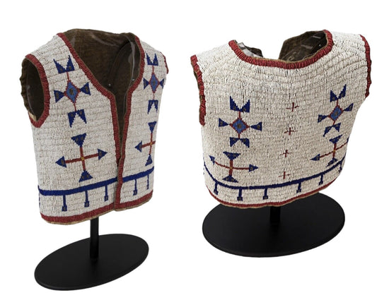 Native American Design Handmade Beaded Vest Powwow Regalia PWV165