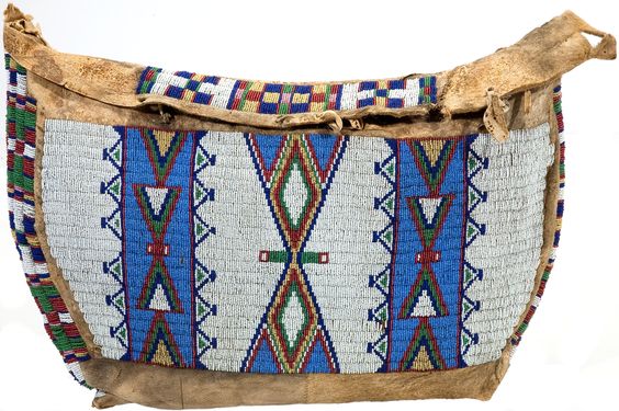 Native American Handmade Beaded Bag Powwow Bag PB7030