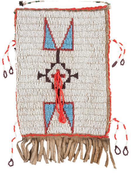 Native American Handmade Beaded Bag Powwow Bag PB7060