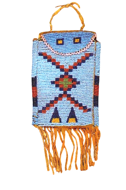 Native American Handmade Beaded Bag Powwow Bag PB7100