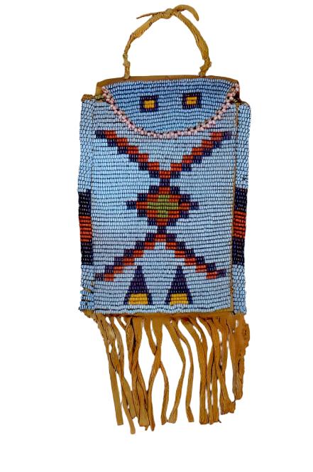 Native American Handmade Beaded Bag Powwow Bag PB7100