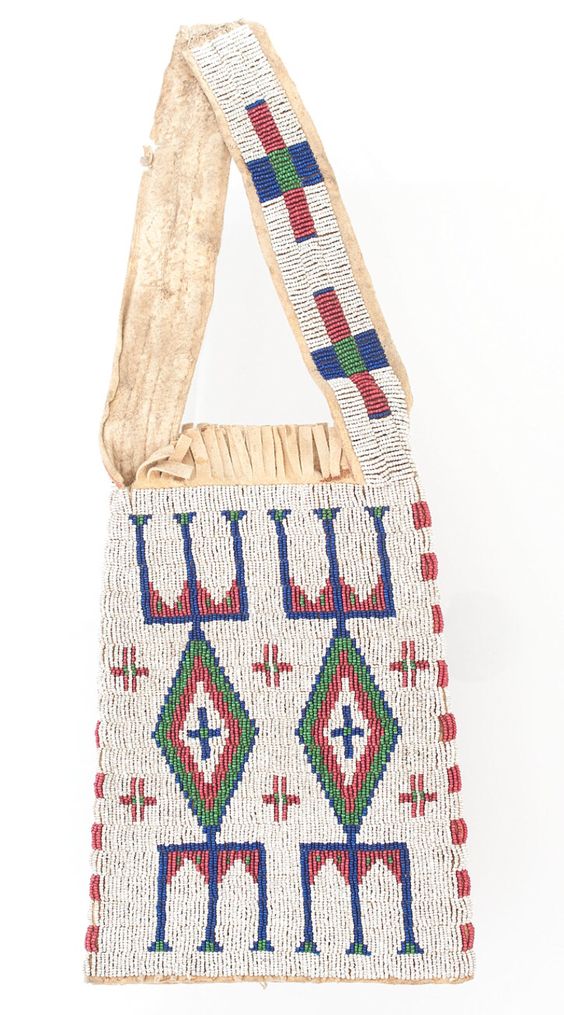 Native American Handmade Beaded Bag Powwow Bag PB7170