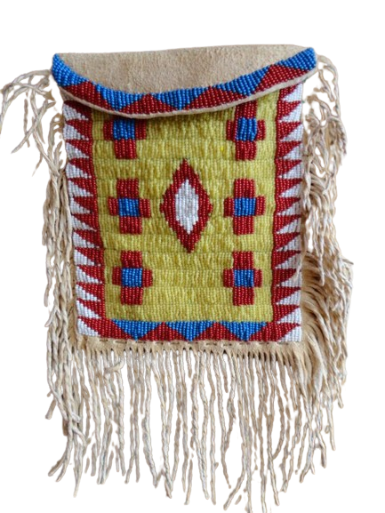 Native American Handmade Beaded Bag Powwow Bag PB7220