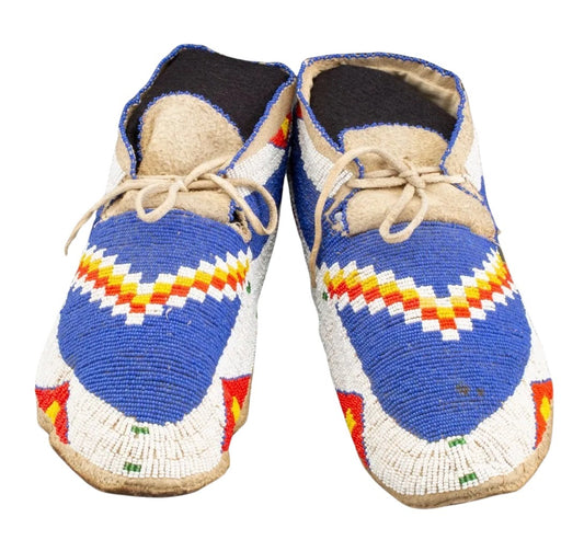 Native American Handmade Beaded Moccasin PMC82