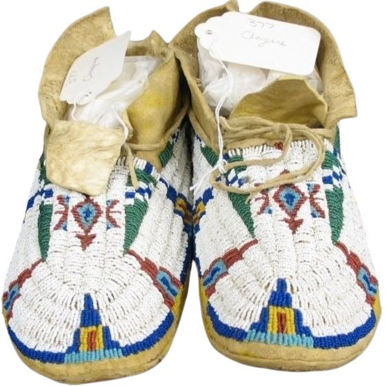 Native American Handmade Beaded Moccasin Powwow Regalia PMC606