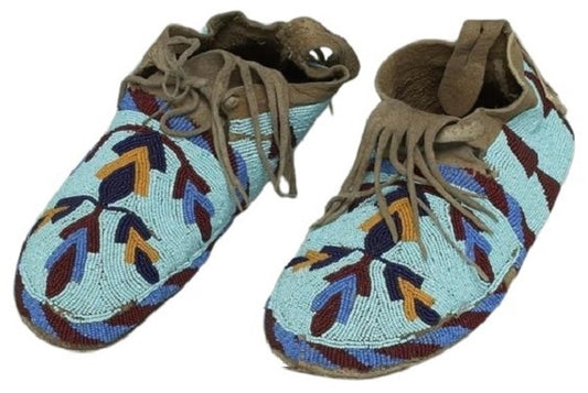 Native American Handmade Beaded Moccasin PMC6140