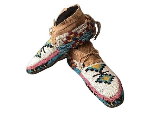 Native American Handmade Beaded Moccasin PMC6240