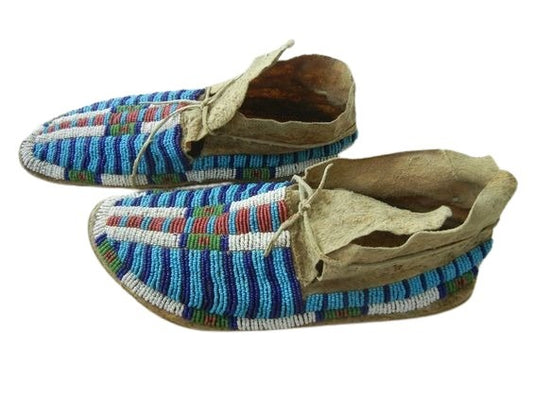 Native American Handmade Beaded Moccasin PMC6270