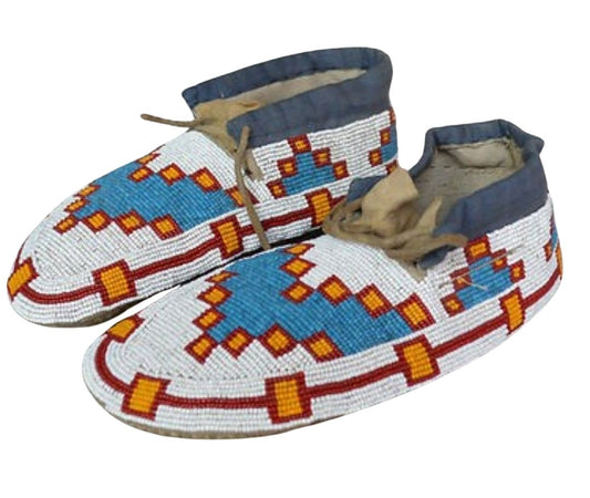 Native American Handmade Beaded Moccasin PMC6280