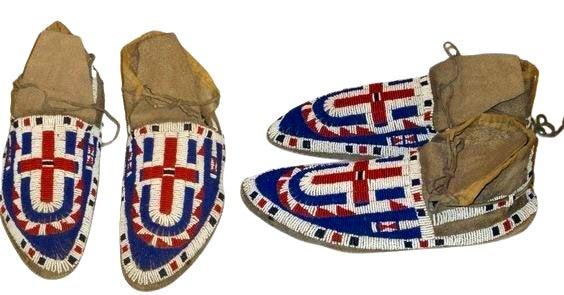 Native American Handmade Beaded Moccasin PMC6350