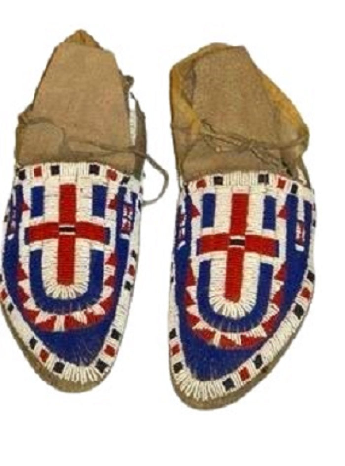 Native American Handmade Beaded Moccasin PMC6350