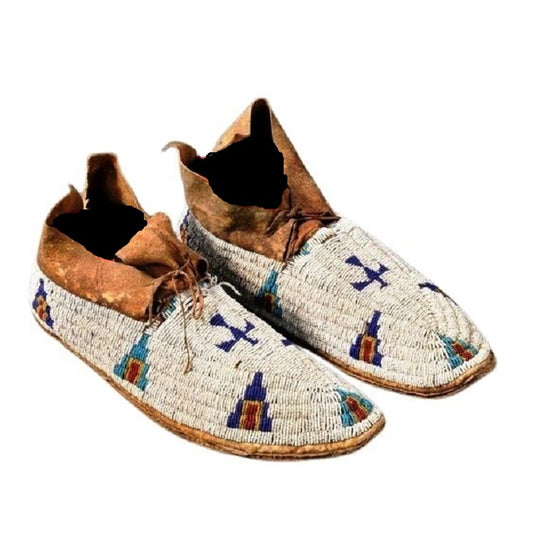 Native American Handmade Beaded Moccasin PMC6370