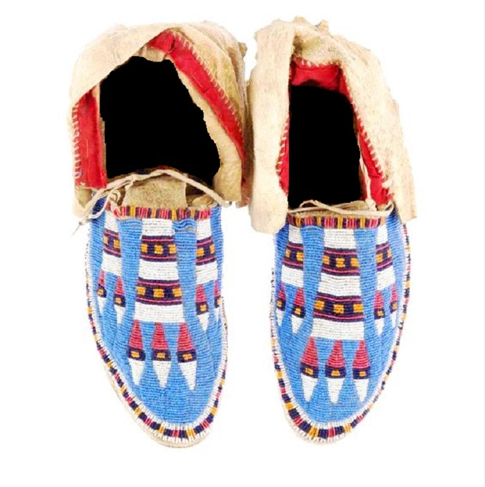 Native American Handmade Beaded Moccasin PMC6380