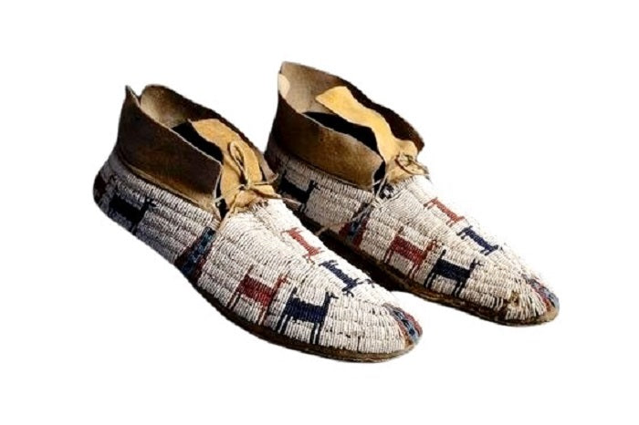 Native American Handmade Beaded Moccasin PMC6390