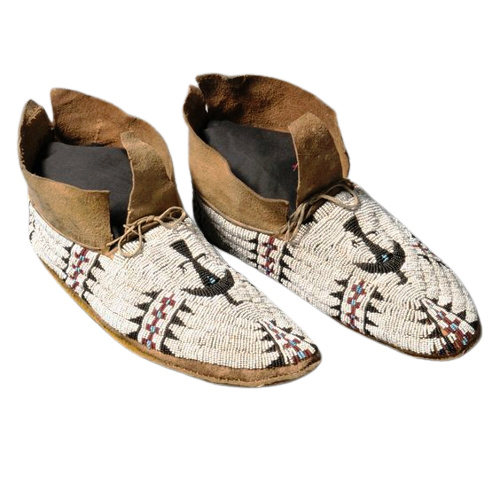 Native American Handmade Beaded Moccasin PMC6450