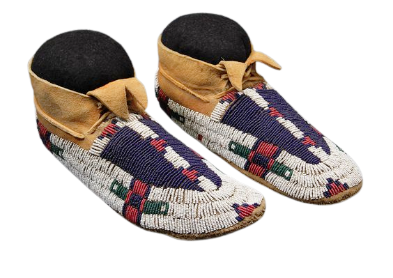 Native American Handmade Beaded Moccasin PMC6460