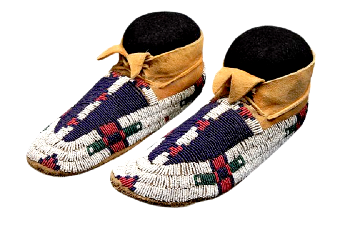 Native American Handmade Beaded Moccasin PMC6460