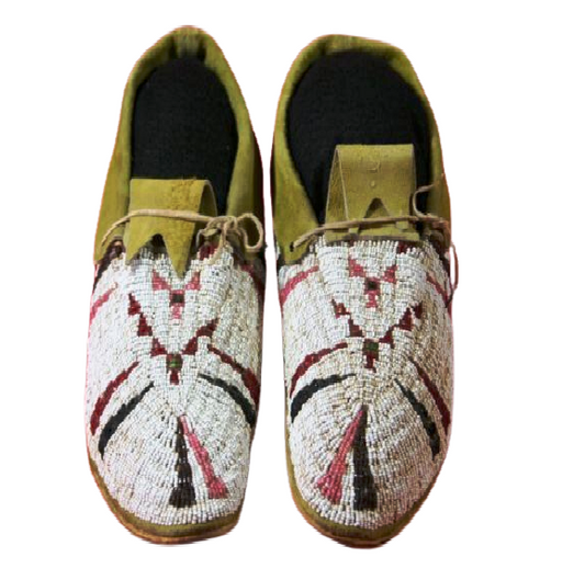 Native American Handmade Beaded Moccasin PMC6470