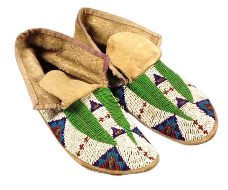 Native American Handmade Beaded Moccasin PMC6480