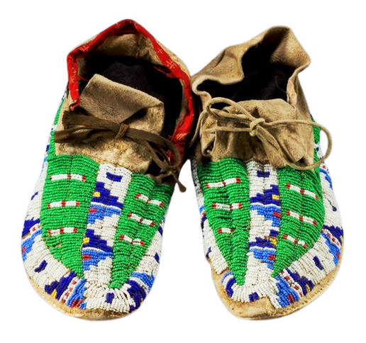 Native American Handmade Beaded Moccasin PMC6490