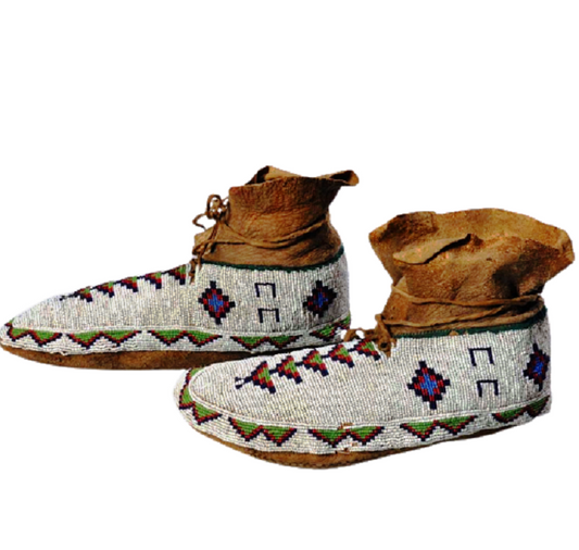 Native American Handmade Beaded Moccasin PMC6510