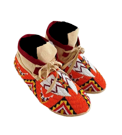 Native American Handmade Beaded Moccasin PMC6520